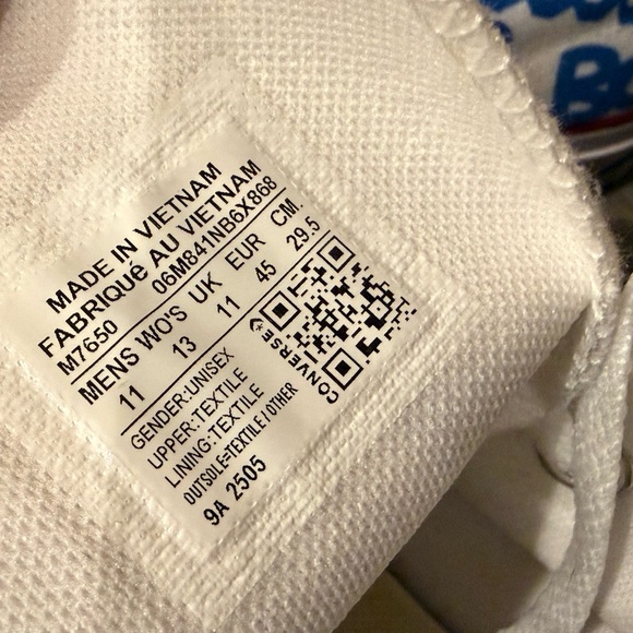 Converse White and Blue High-Top Sneakers main image 10